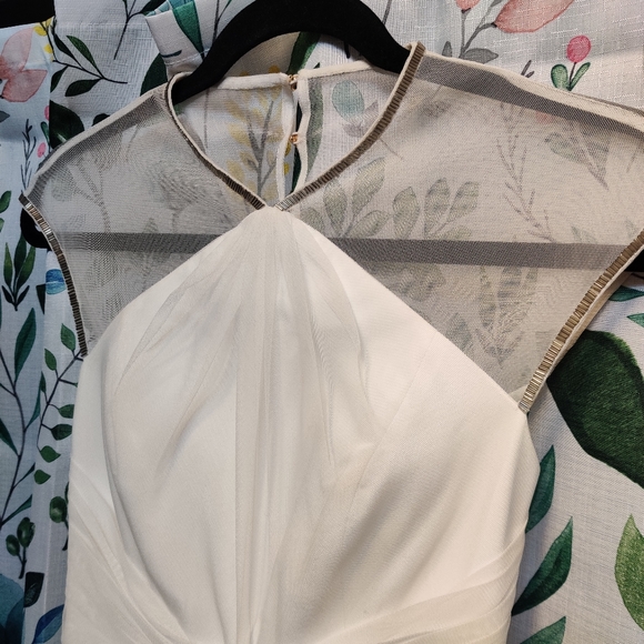 Ted Baker Trixxy Pleated Tulle Mesh Evening/Wedding Dress - Picture 2 of 10